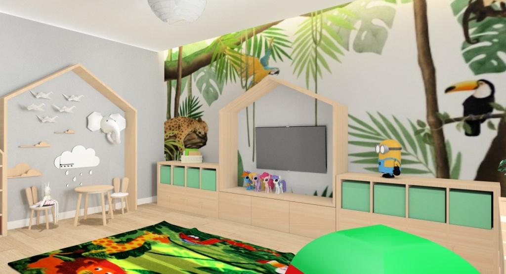 Pokój dziecka., strefa zabawy w pokoju dziecięcym 